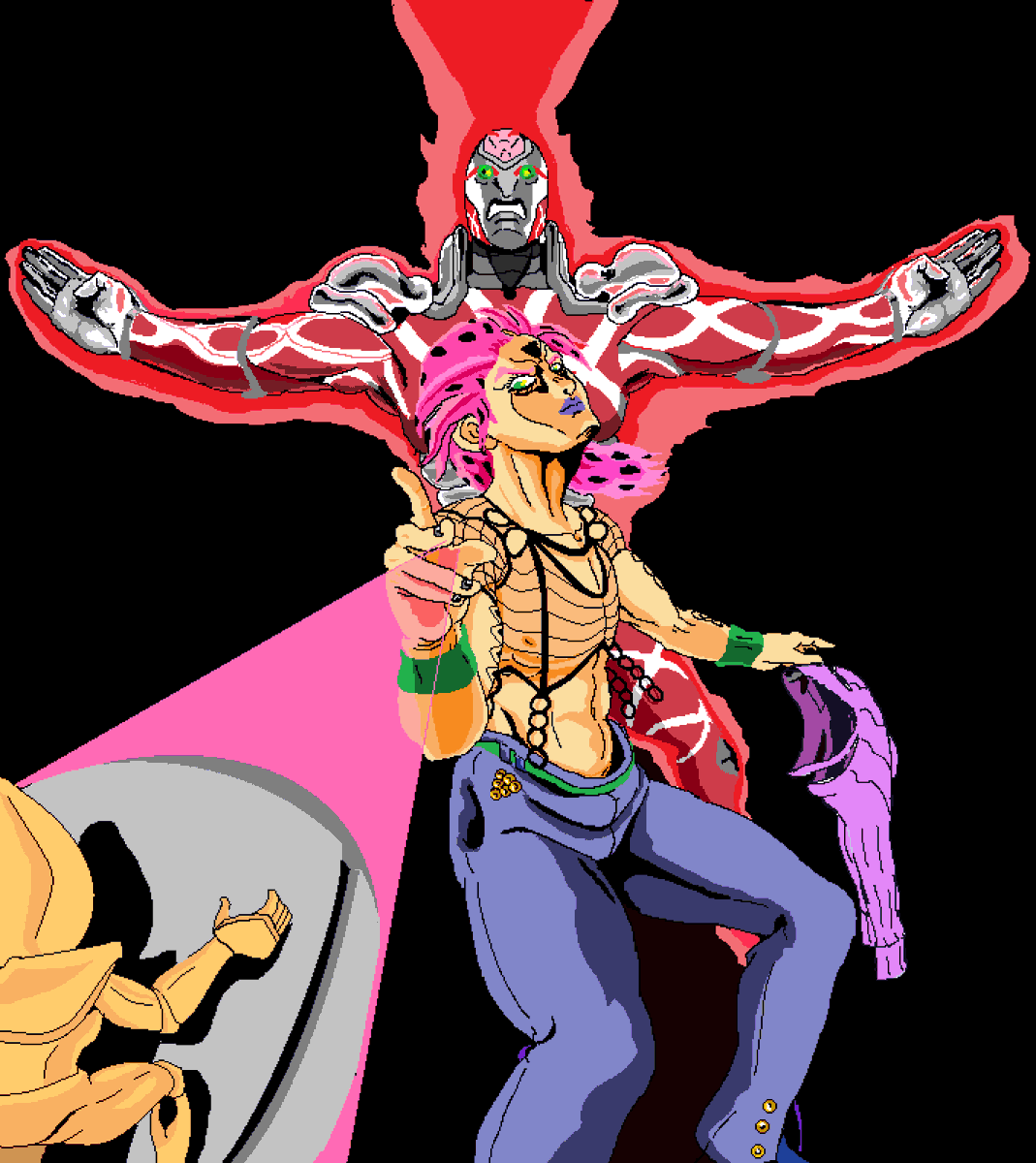 Kore wa 'Shiren' da
#JoJoFriday #jojo_anime #pixelart #mspaint #jojo
#pixel_dailies #jojopart6 #JoJoBizarreAdventure