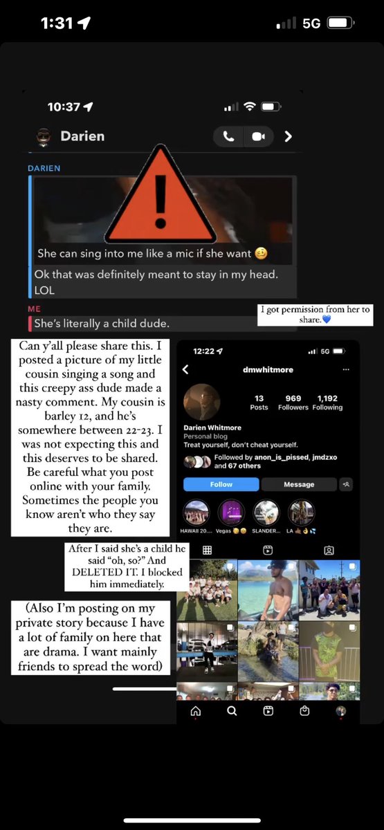 hulloimsarah's tweet photo. Hi y’all. I wanted to tweet this because this happened really late last night. If y’all can share I would appreciate it. Be careful what you post. Fuck this guy. 🖕🏼 https://t.co/3r18mmb2T0