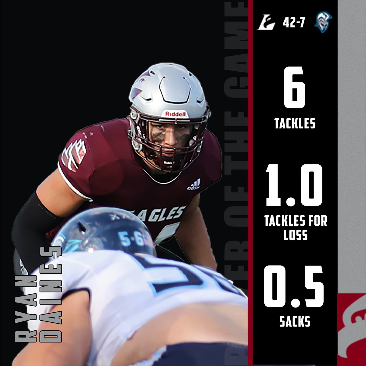 UWLEagleFB's tweet photo. Here are last night's players of the game!

#TheExperience #d3fb https://t.co/JcORfL3gXy