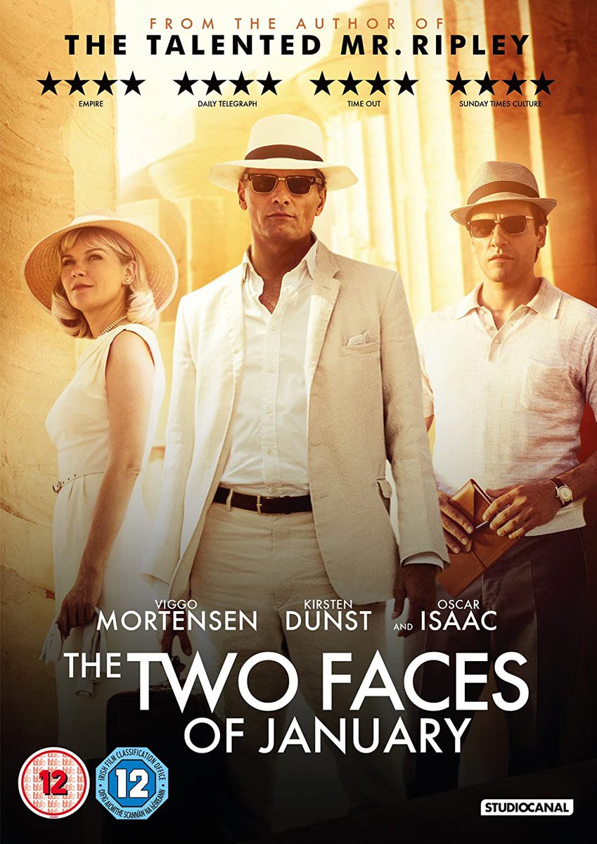 Movies_withO's tweet photo. After he kills a detective, a con artist and his wife must trust a potentially dangerous stranger to them go out of town. I highly recommend this movie. #thetwofacesofjanuary
โโโโโ-
The Two Faces of January is based on Patricia Highsmith's 1964 novel The Two Faces of January. https://t.co/FHeVhtICUV