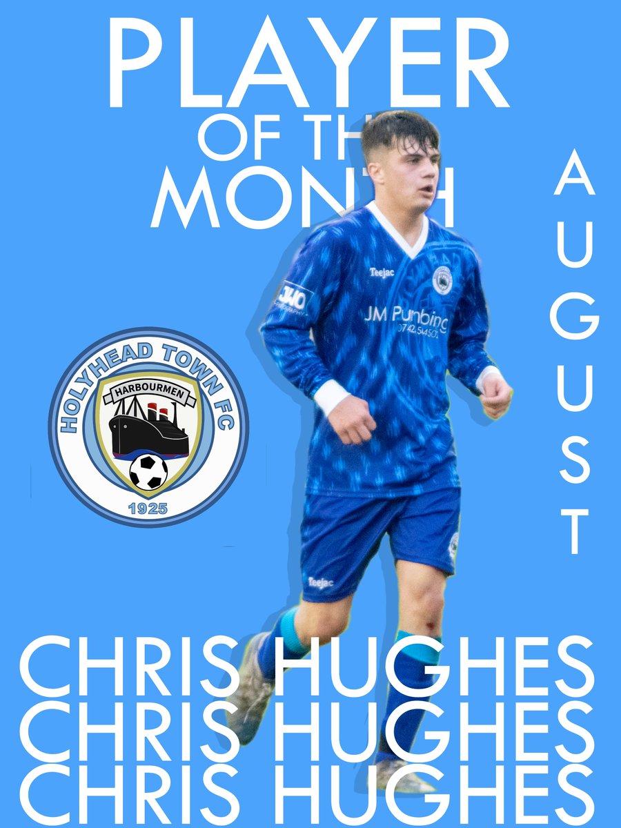 OUR PLAYER OF THE MONTH FOR AUGUST... Chris Hughes 🔥

5 goals and 2 assists in 6 games 🔥

Well done Chris, absolutely flying at Town this season! 

#Harbourmen | #HTFC