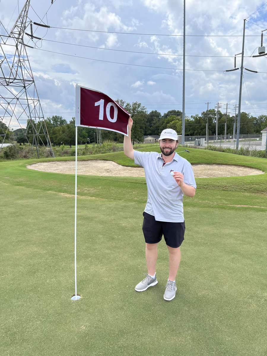 Congratulations to Ben McDowell on making his first hole in one today on Hole #10. Ben holed his 8 iron from 138 yards. Congrats!!