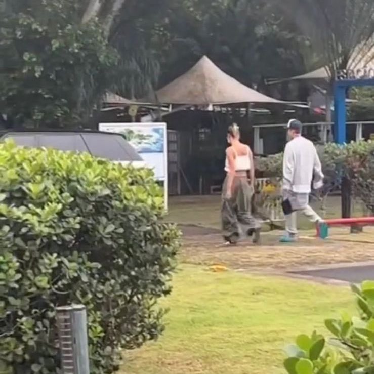 🚨Justin Bieber e Hailey Bieber agora pouco no Rio de Janeiro.