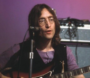 flowersmacca70s's tweet photo. john lennon in purple 💜 https://t.co/3OEhHTzA94