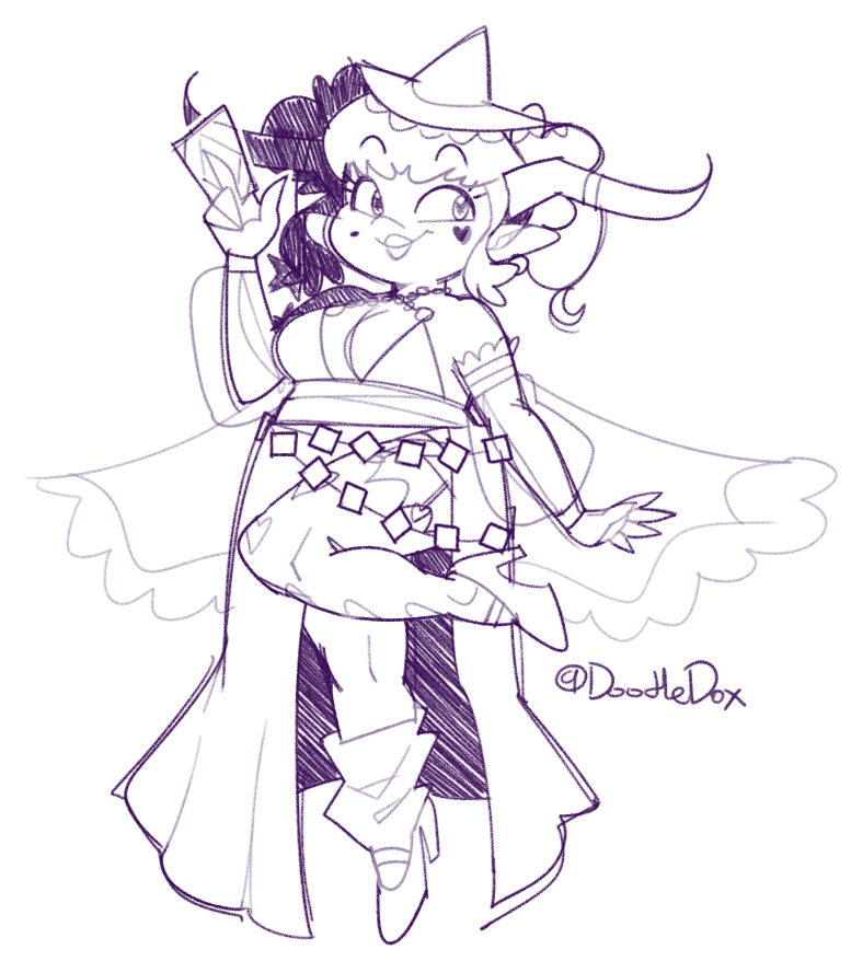 「Ko-fi tip doodle for 'Courtney Gurll'Tha」|❄ Doodle ❄ = Comm Slots Taken 26/30 =のイラスト