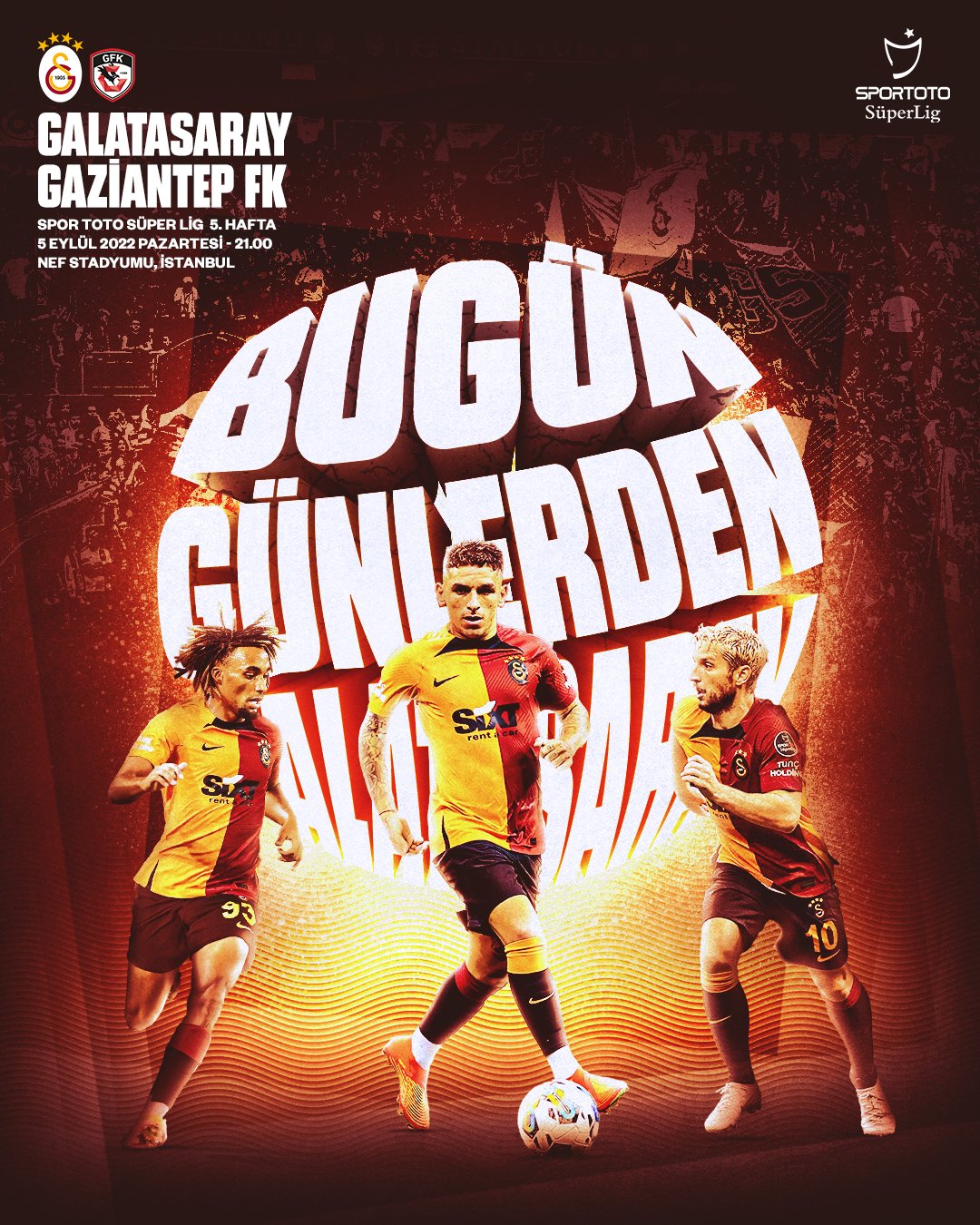 galatasaray gaziantep maç önü görsel