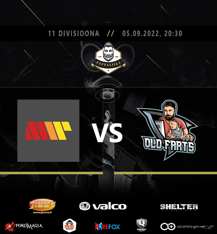 11 divarin ottelu MIP vs OldFarts ulos seuraavin specsein: 

🗓️ 5.9
🕘 20.30
⚔️ MIP vs OldFarts

🎙️ Enthycia

Lähetys: twitch.tv/pappaliigatv1

#pappaliiga #csgofi #csgofinland #eurheilu #esportsfi