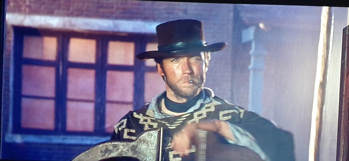 Pebble91's tweet image. Tonights entertainment is once again provided by Sergio Leone, the 1960s classic "For a few dollars more". Lubrication for tonight is a Bells Blended whisky mixed with a little ice, a great end to good day 😀