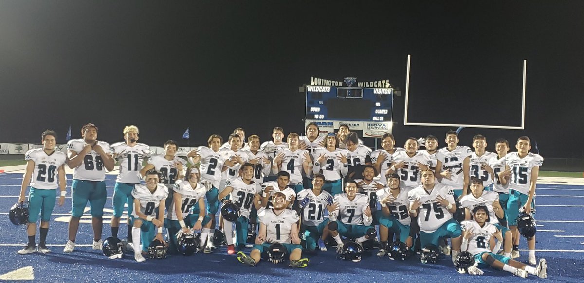 Team pic after Friday’s night victory! <a href="/GadsdenISD_NM/">Gadsden ISD</a> <a href="/STHSWarriors/">Santa Teresa High School</a>