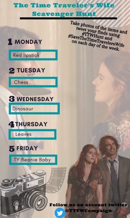 LeftKidney4Theo's tweet photo. (8PM EST) POWER HOUR STARTS NOW! Make some noise!! Comment and use hashtags, like every post you see, Retweet with comment and hashtags, have fun!
#SaveTheTimeTravelersWife #SaveClenry https://t.co/qqKNPel9qw