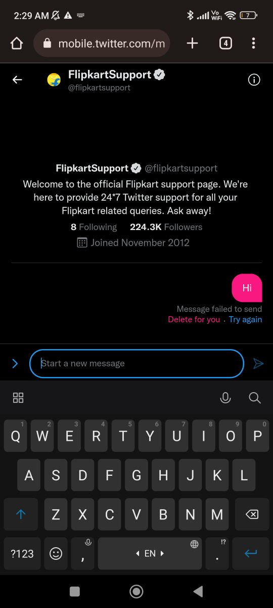 Mr_audacious7's tweet photo. @flipkartsupport Really? Like if u allow me to elaborate??? See 👀 I won't be able to IB https://t.co/9uNPHfPiTZ