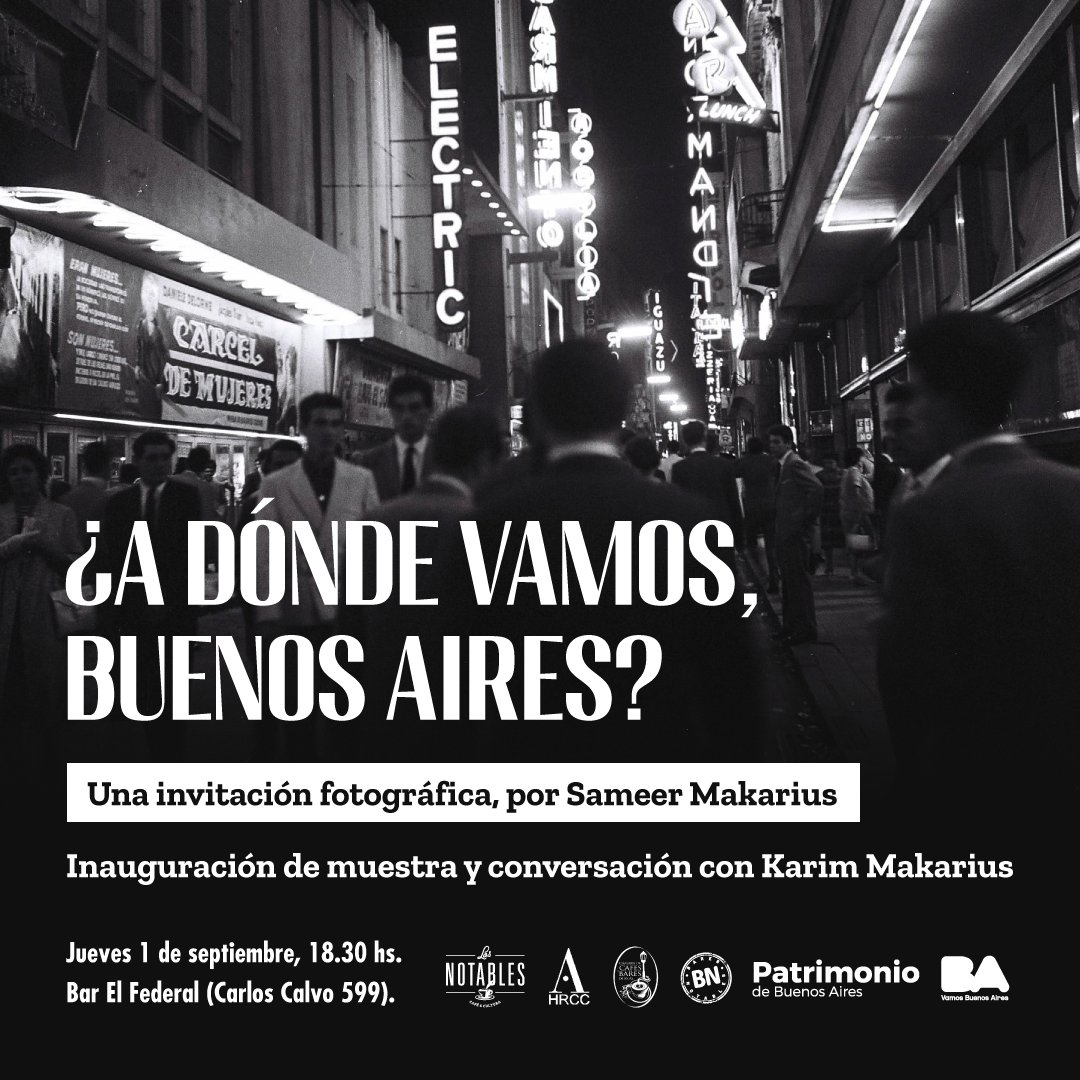 patomirok's tweet photo. ¿A dónde vamos, Buenos Aires? ☕
Muestra fotogtáfica por #SameerMakarius entre 1953 y 1956. 

Estará exhibida hasta el 30 de septiembre y podrá visitarse de lunes a lunes de 8 am a 2 am en el Bar 
#ElFederal. Carlos Calvo 599. San Telmo.
@losnotables

https://t.co/vOodkvgbV3 https://t.co/1MxYHwxuMr