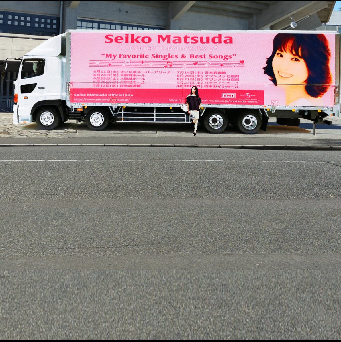 松田聖子さん、ツアートラック4台 松田聖子さん、ツアートラック4台 松田聖子さん、ツアートラック4台