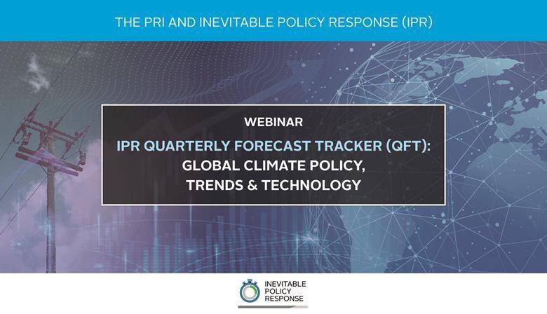 Coming up! Next IPR #QFT Webinar, tracking global climate policy, trends & technology in 2022. Hosted by @Dr_D_Gallagher @PRI_News & panelists from @VividEconomics @GRI_LSE @AdvisoryKaya. Tuesday 4th October, 13:00 BST /14:00 CEST. unpri.org/all-events-and… #iprforecasts #climate