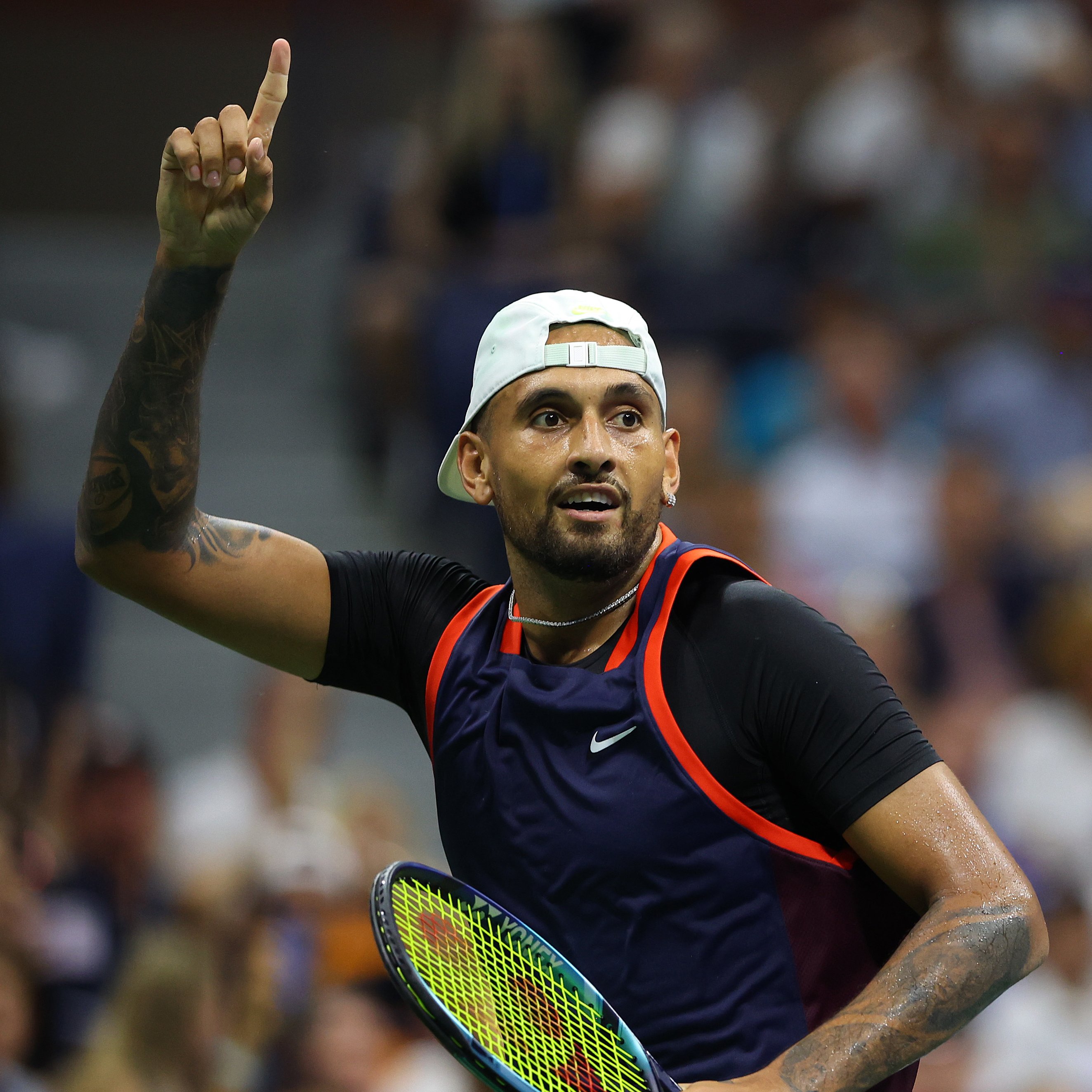 TennisAustralia on Twitter: "Into his first #USOpen quarterfinal and  defeating the world No.1 on the way ☝️ Kyrgios beats defending champion  Daniil Medvedev 7-6(11) 3-6 6-3 6-2 to move into the final