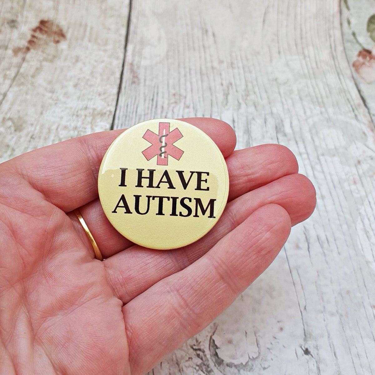 martisanne's tweet photo. I have Autism button badge,autistic pin, hidden disability, special needs, autism alert, communication aid, aspergers, sensory badge, https://t.co/9GDwWvR0J6 #TMTinsta #EtsyTeamUnity #AutismAlert https://t.co/QIXc1NjFsy