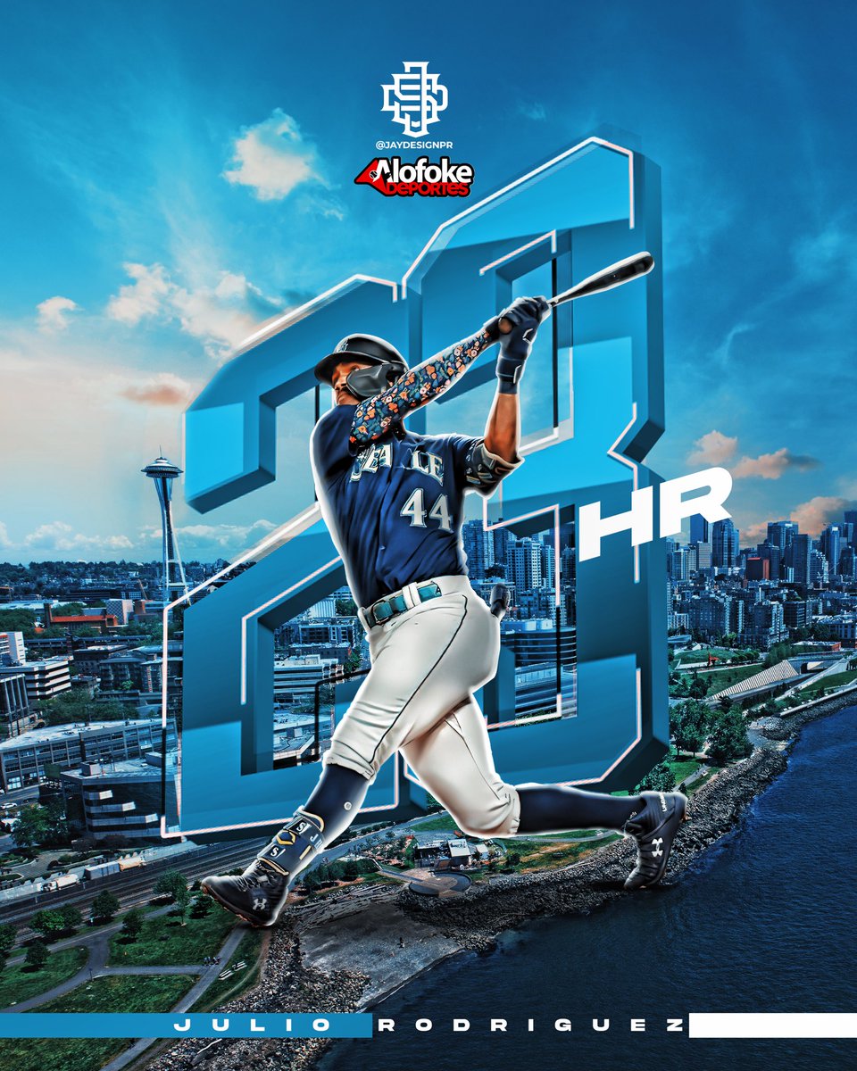 El 23 de <a href="/JRODshow44/">Julio Rodriguez🇩🇴🦁</a> 
<a href="/Mariners/">Seattle Mariners</a> <a href="/LosMarineros/">Marineros de Seattle</a> 

💻🎨Graphic by <a href="/jaydesignpr/">JayDesignPR</a> 

#MLB #GraphicDesign 
<a href="/MLB/">MLB</a> <a href="/ESPNDeportes/">ESPN Deportes</a>