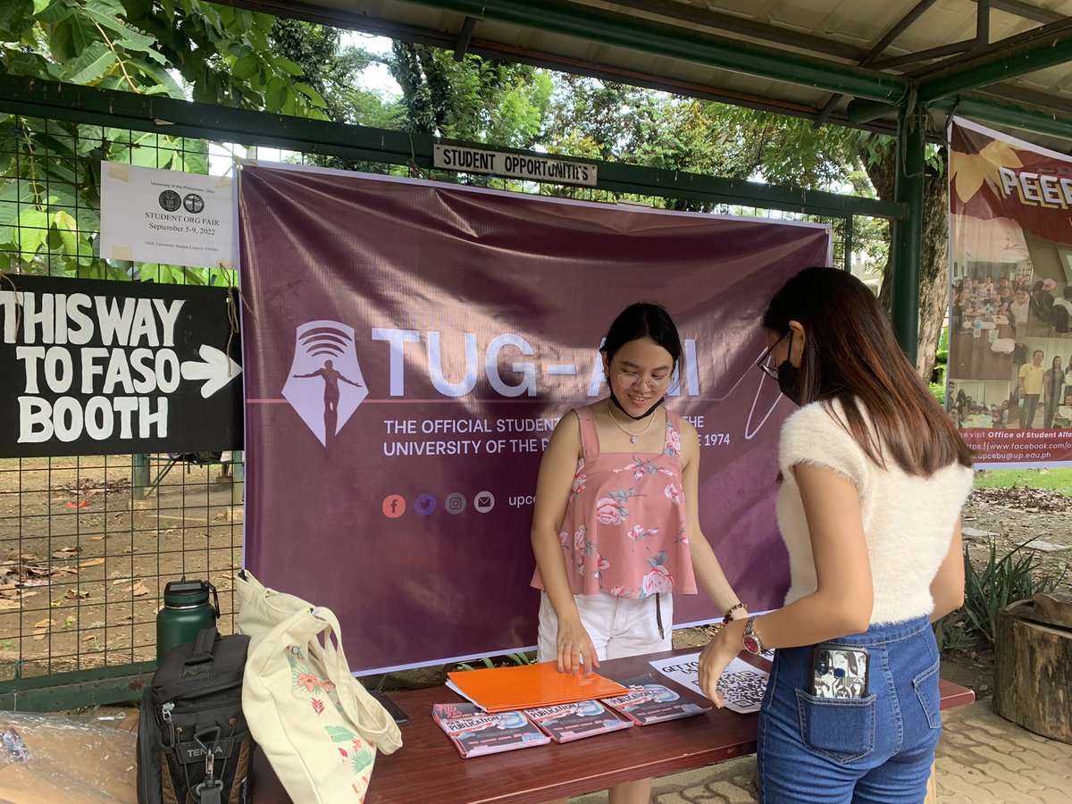 upcebutugani's tweet photo. The different UPC student organizations prepare for #OrgFair2022, which will last from today, September 5, to Friday, September 9. 

#UPCNanditoNaAko https://t.co/Kmc2C23TVa