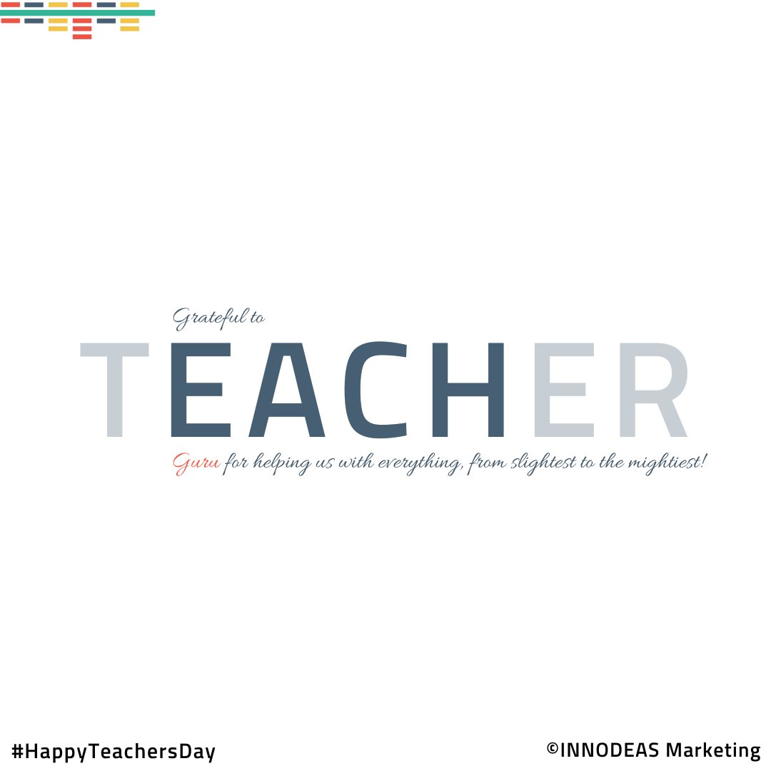 innodeasmarket's tweet photo. It is the supreme art of the teacher to awaken joy in creative expression and knowledge - Albert Einstein

Innodeas Marketing wishes you a very Happy Teachers' Day.

#innodeasmarketing #jaipur #teachersday #happyteachersday #teacher #guru https://t.co/IZI5KmTVC6
