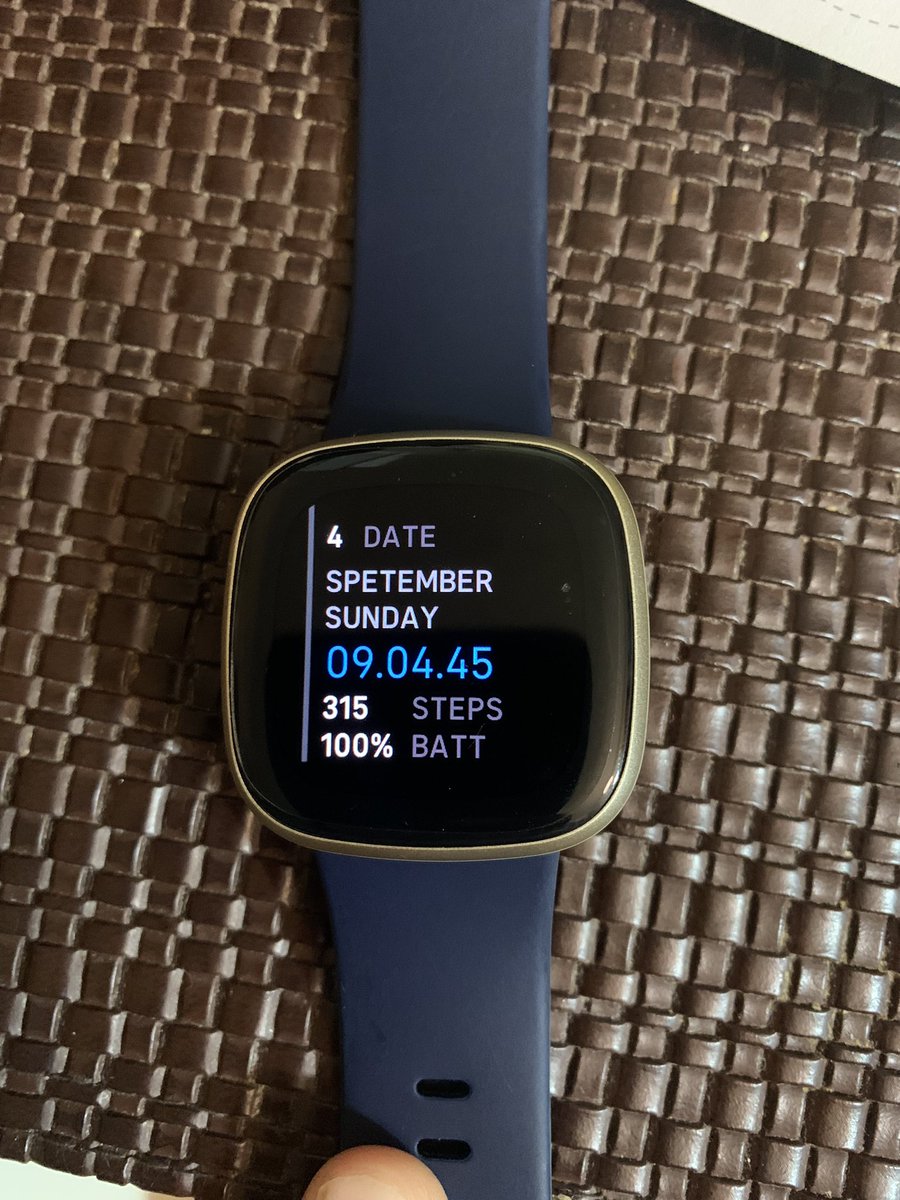 Sumit_WashU's tweet photo. Fitbit just launched a new month in the English calendar…#Fitbit Versa 3 https://t.co/vVL9lLEgVo