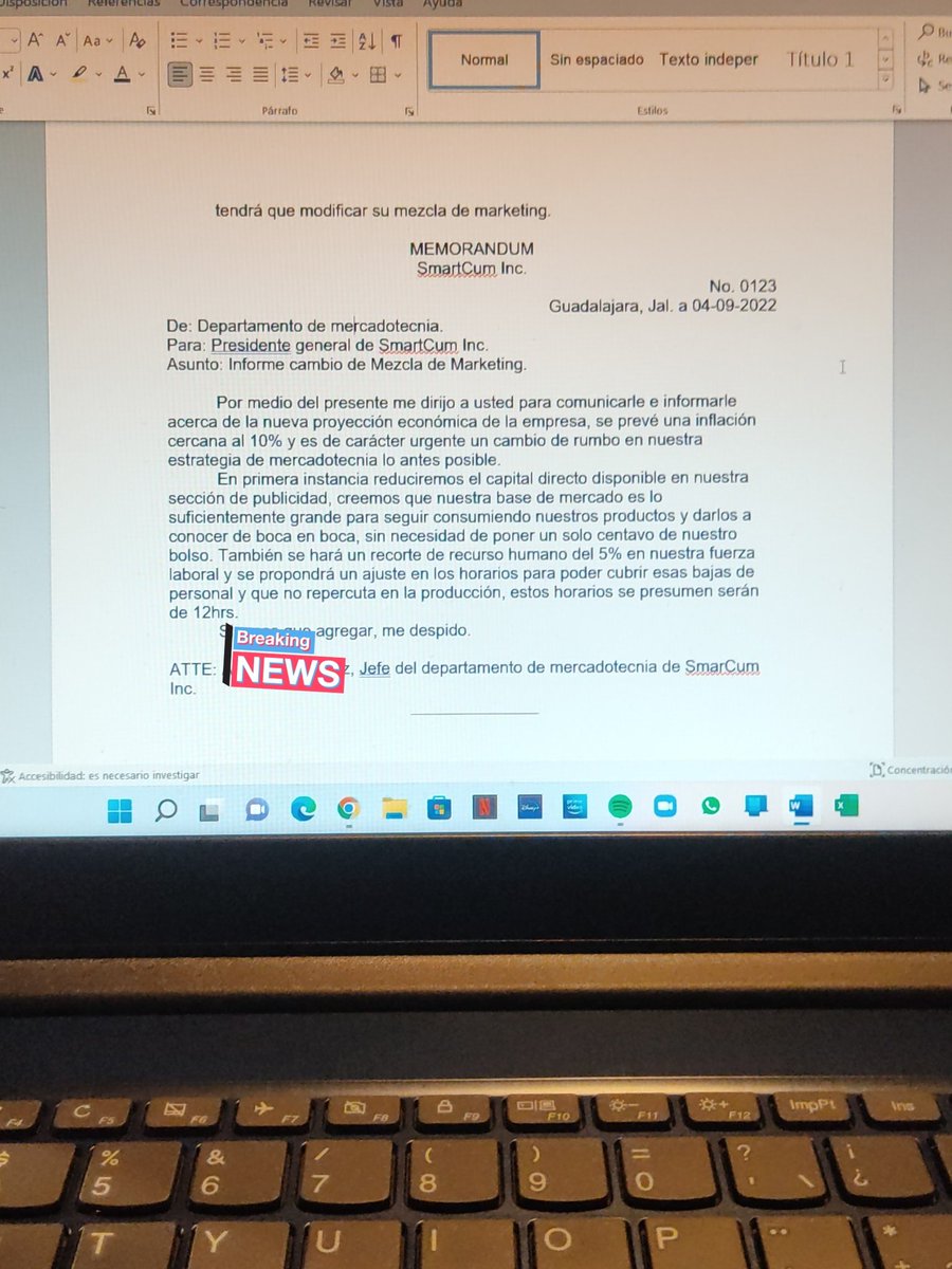 BaityMX's tweet photo. @BaityBait sientete orgulloso, pronto recibirás un correo informándote que serás mi nuevo socio en la nueva empresa ficticia que cree para la Facu. https://t.co/rhHWzPktfp