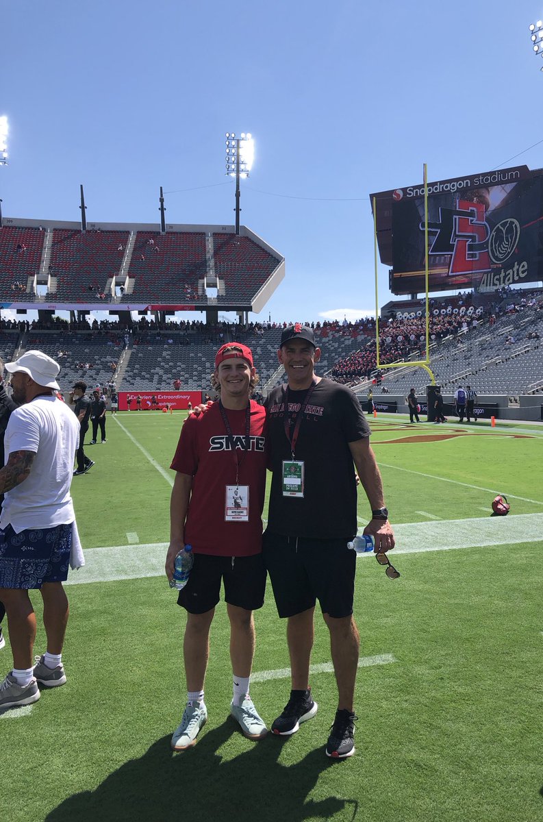 Had a blast at the SDSU game yesterday! Thank you again for having me out! <a href="/AztecFB/">San Diego State Football</a> <a href="/AztecRecruits/">San Diego State Football Recruiting</a> <a href="/NEmbernate/">Nik Embernate</a> <a href="/JeffHecklinski/">Jeff Hecklinski</a>