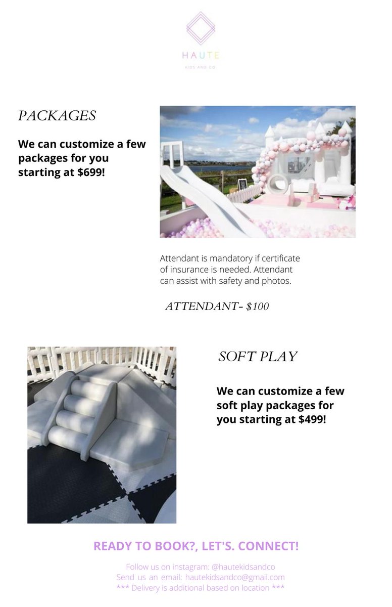 Ball Pits and Bouncy Houses are available now. Click the link to book:

instagram.com/hautekidsandco…