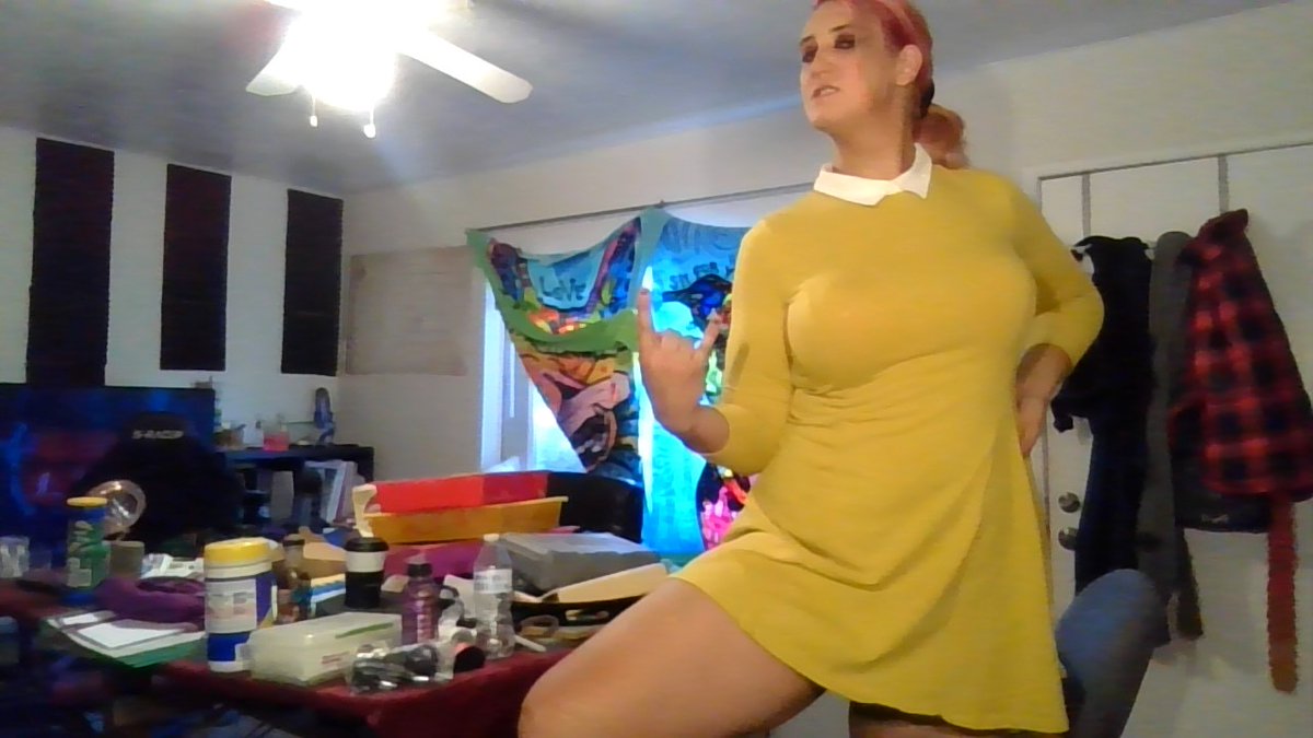 Kosmic_Kitsune's tweet photo. Felt like a tall glass of lemonade! You cant tell me the pink hair and yellow dress arent reminiscent of pink lemonade haha! #trans #transgirl #transwoman #transgender #transpride #girlslikeus #transgirlsoftwitter #transmodel #transfemme #mtf #mtftransgender https://t.co/10R3xMb994