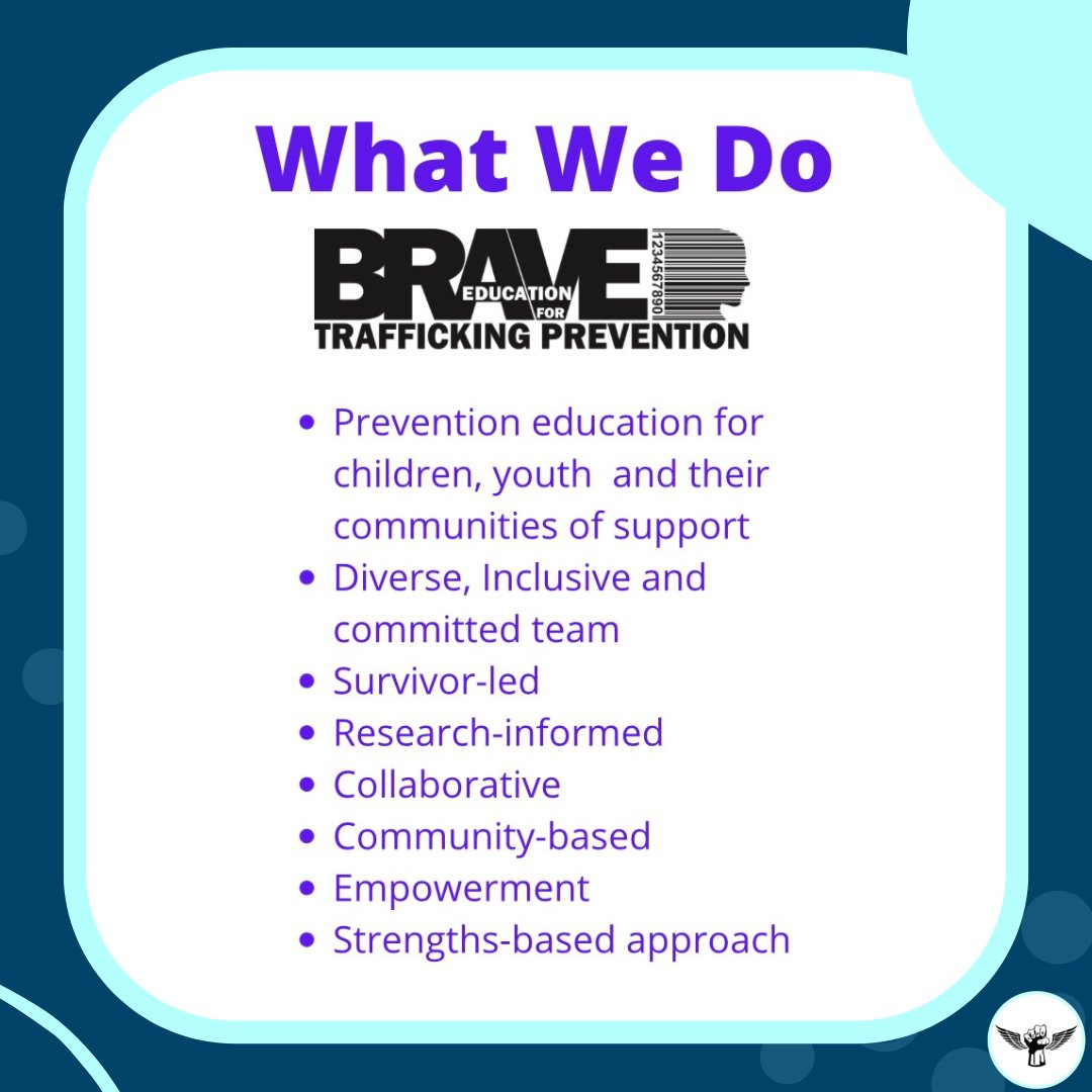 hopeinitiativ's tweet photo. For this month's partner spotlight, meet BRAVE Education!

Swipe to learn more about this amazing organization and the services that they provide!

@BraveEducation https://t.co/aUvd3vLCwk