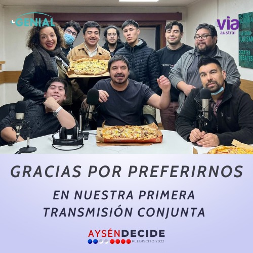 mauriciomnoz's tweet photo. Un bonito trabajo en conjunto #ViaAUSTRAL y #GenialMEDIA Gracias #Aysen https://t.co/rXIimuptKI