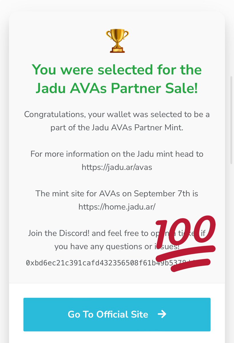 For everyone wondering what I’m celebrating. 🥳This is the reason I’m celebrating.🥳 It’s not everyday you get to be part of a good project especially in this space and this market.💎I’m excited to be a part of something historic👀 #JaduAVAs ❤️💯

<a href="/AsadJMalik/">AJM</a> <a href="/JaduAVAs/">JaduAVAs</a>