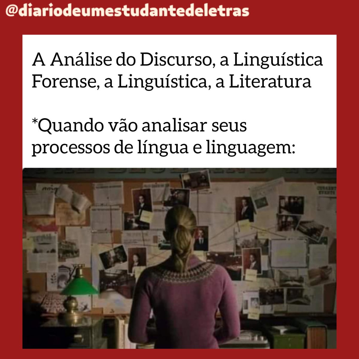 📌 Não deixam escapar nada... 🔎 #analisedodiscurso #linguísticaforense #linguistica #literatura #diariodeumestudantedeletras ⚜️