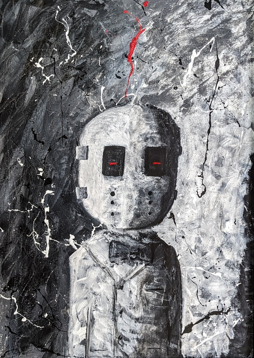 ⭕️ AUCTION LIVE ⭕️

the first piece for 'hall of anon' 
is now up for auction for the next 24h

'Sealgair Dearg' by <a href="/CryptoVulture/">CryptoVulture</a> 
acrylics on canvas
16" x 12"

⭕️ reserve price: 1 ◎
⭕️ tick-size: 0.5 ◎

‼️ physical canvas unlocks at 15 ◎ ‼️

link to auction in comments 🔻