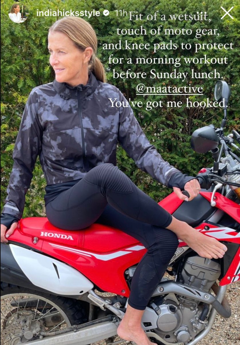 maatactive's tweet photo. This #LaborDay wknd we had fun riding w/ @IndiaHicks 🏍 How are you spending your SUN? Whatever you’re doing we hope U have a good time! 

#MAATactive #movewithMAAT #yoga #yogalegging #fitness #kneepads #paddedknees #motostyle #surfstyle #England 🇬🇧 #IndiaHicks #IndisHicksStyle https://t.co/6qg64fhm99