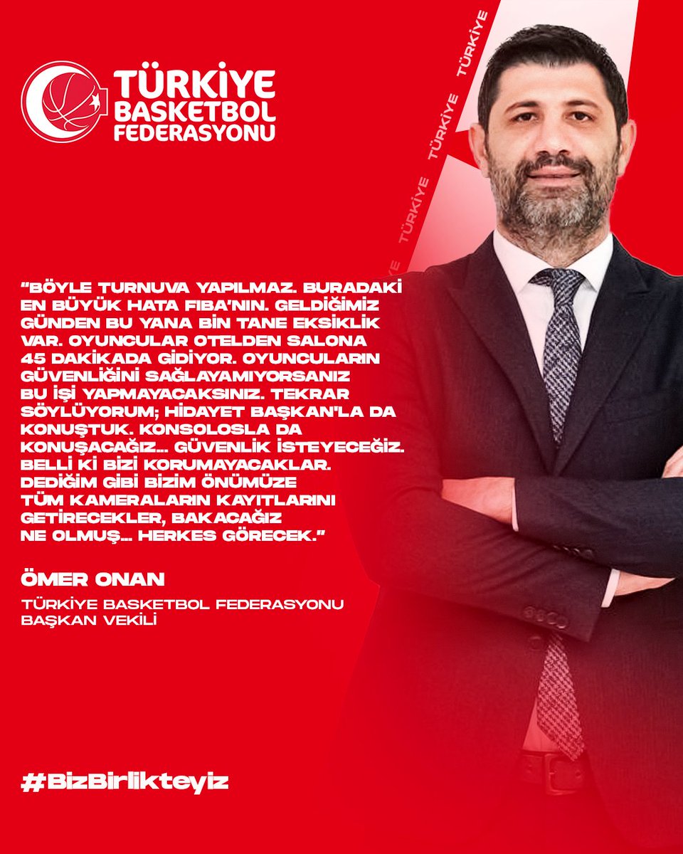 🇹🇷 Türkiye Basketbol Federasyonu Başkan Vekili Ömer Onan'ın Gürcistan maçında yaşanan skandallar sonrası açıklamaları!