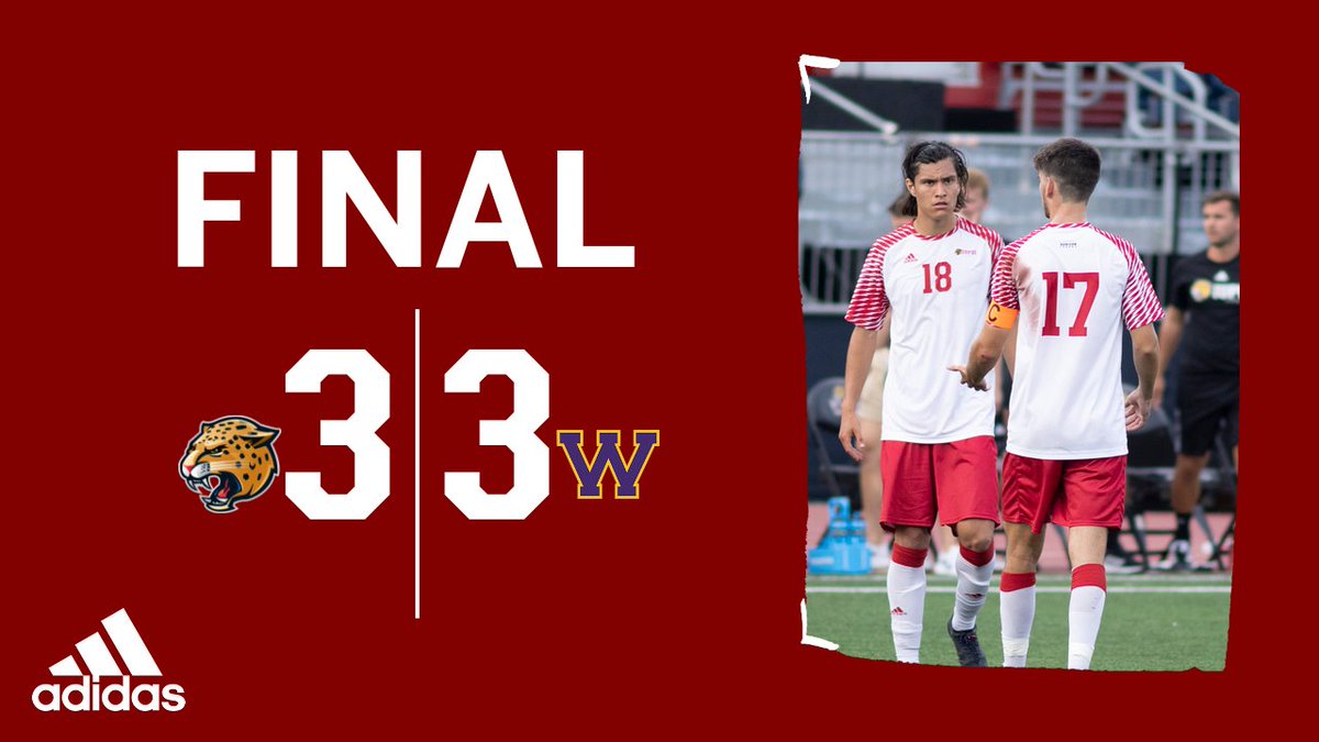 iuindy_jaguars's tweet photo. MSOC: @IUPUIMensSoccer 3, Western Illinois 3 - FT

What. A. Finish. 

Three goals in the final 4 minutes send the teams away even. 

Gomez (73')
Horn (87')
Vermillion (88')

#HLMSOC #JagsROAR https://t.co/TZ7Jtx7Uod