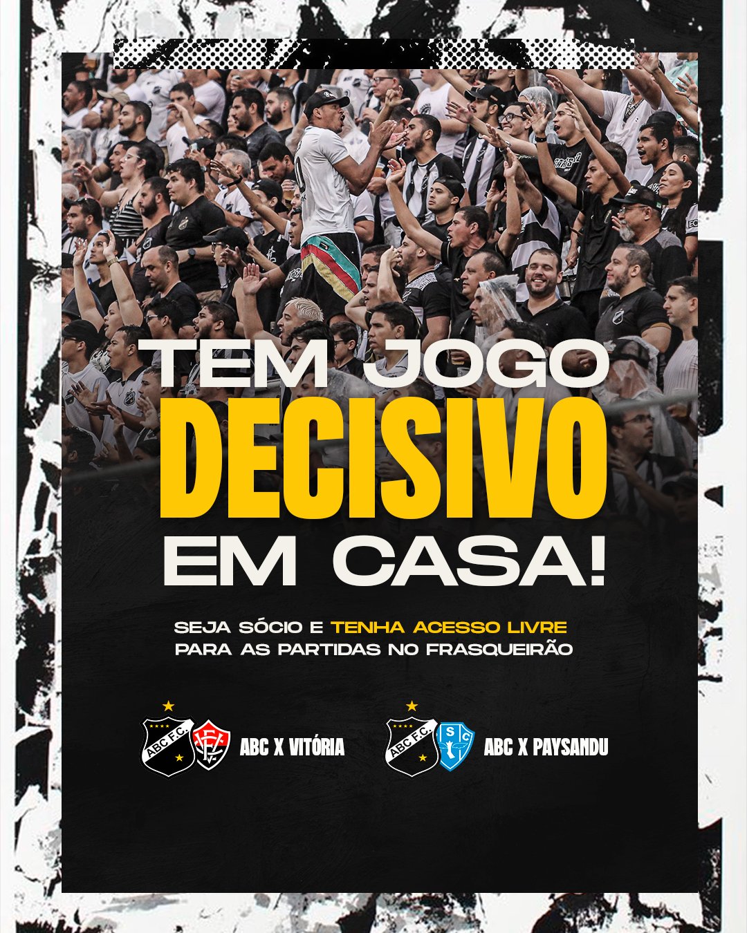 ABC Futebol Clube on X: ⚫⚪ AGORA É FINAL! O Mais Querido