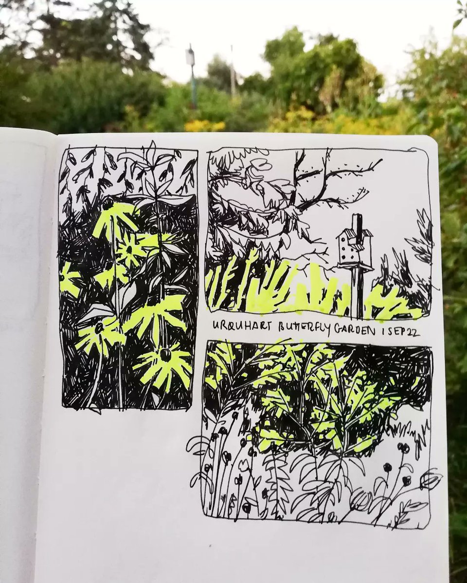moniquechiam's tweet photo. A happy accident: forgot my pencils so used my work highlighter and pen. 
@DVSA2010 https://t.co/dg7pjCKDBd