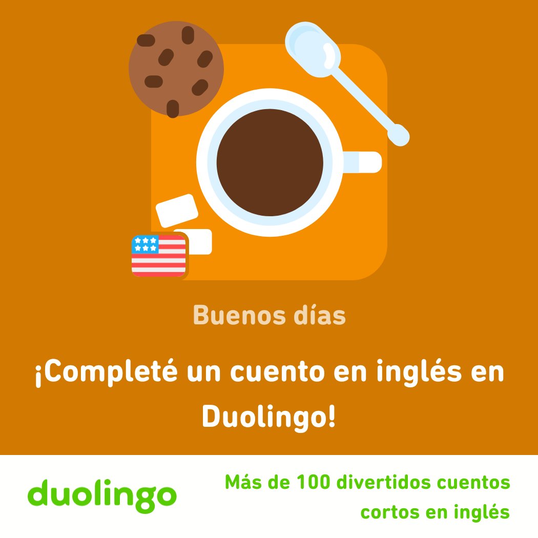 GarciaJess18's tweet photo. ¡Estoy mejorando mis habilidades en inglés con los Cuentos de Duolingo! https://t.co/rPXjwDbBy0