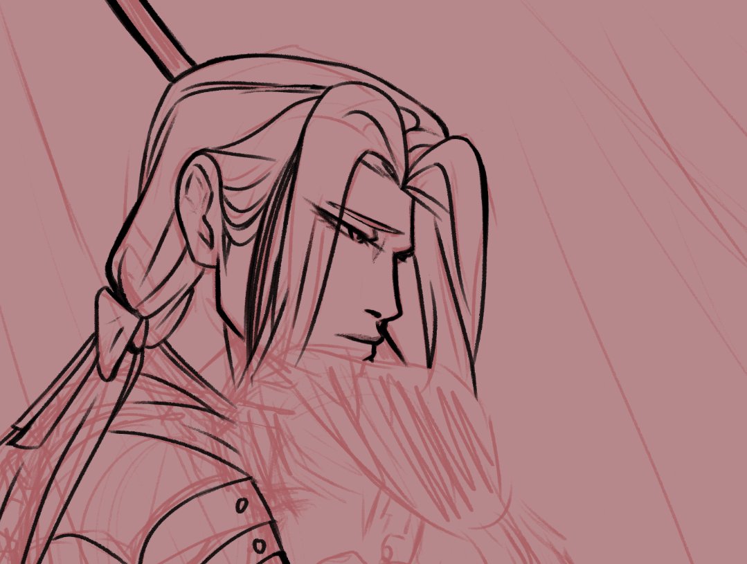 sleepy_bear_tm's tweet photo. I just want to see my favorite siblings hug it out after so long without seeing each other ;-; #wip #sketch #fe3h #jeritza #mercedes https://t.co/aVMoSzMKkj