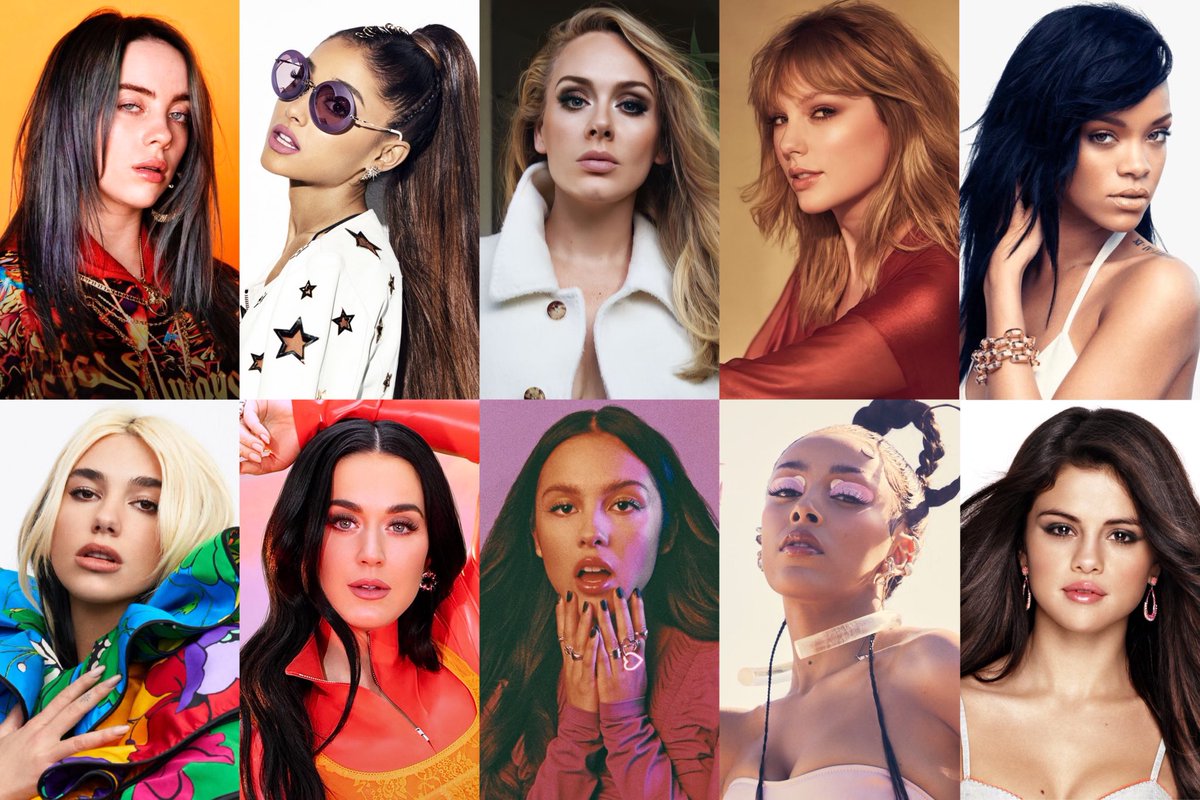 Female Artists Charts on Twitter: "Female artists with the most solo