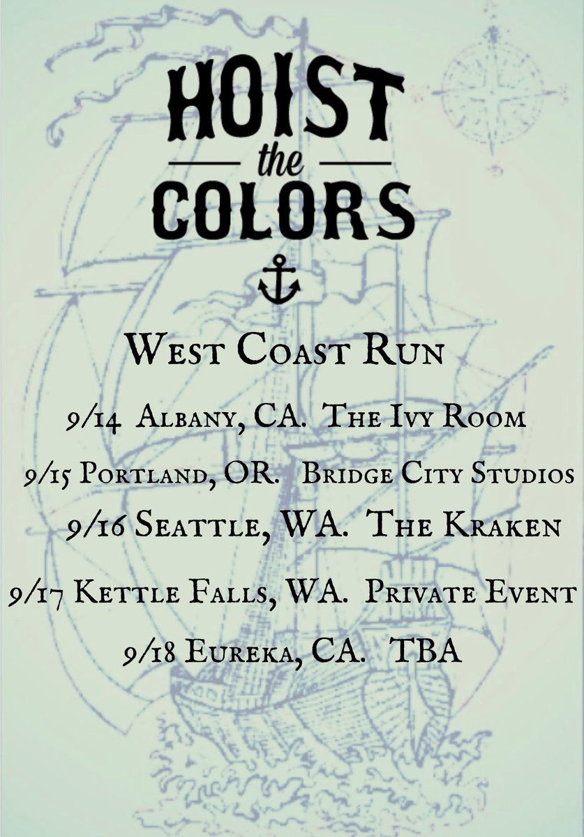 HoistThe_Colors's tweet image. Twitter!! It’s been a while! 1st, we have a new record out. It’s called “When Daylight Breaks,” and it’s available everywhere you stream music. It’s also out on vinyl at the link in our bio! We’re also hitting the road to support the release! #tour #vinyl #westcoast