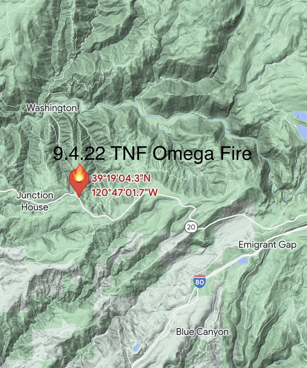 Tahoe_NF's tweet photo. 9.4.22 new TNF Fire #OmegaFire YRRD off of Hwy 20, east of Skillman Horse CG. TNF Dispatch diverted DIV3 BAT32 H3CH w/ Rappelers E331,SantaFe Hotshots to take action with PT31 and cover engine on 20’x100’fire FS Law Enforcement officers en route to investigate cause of wildfire https://t.co/bmsvN7GEXx