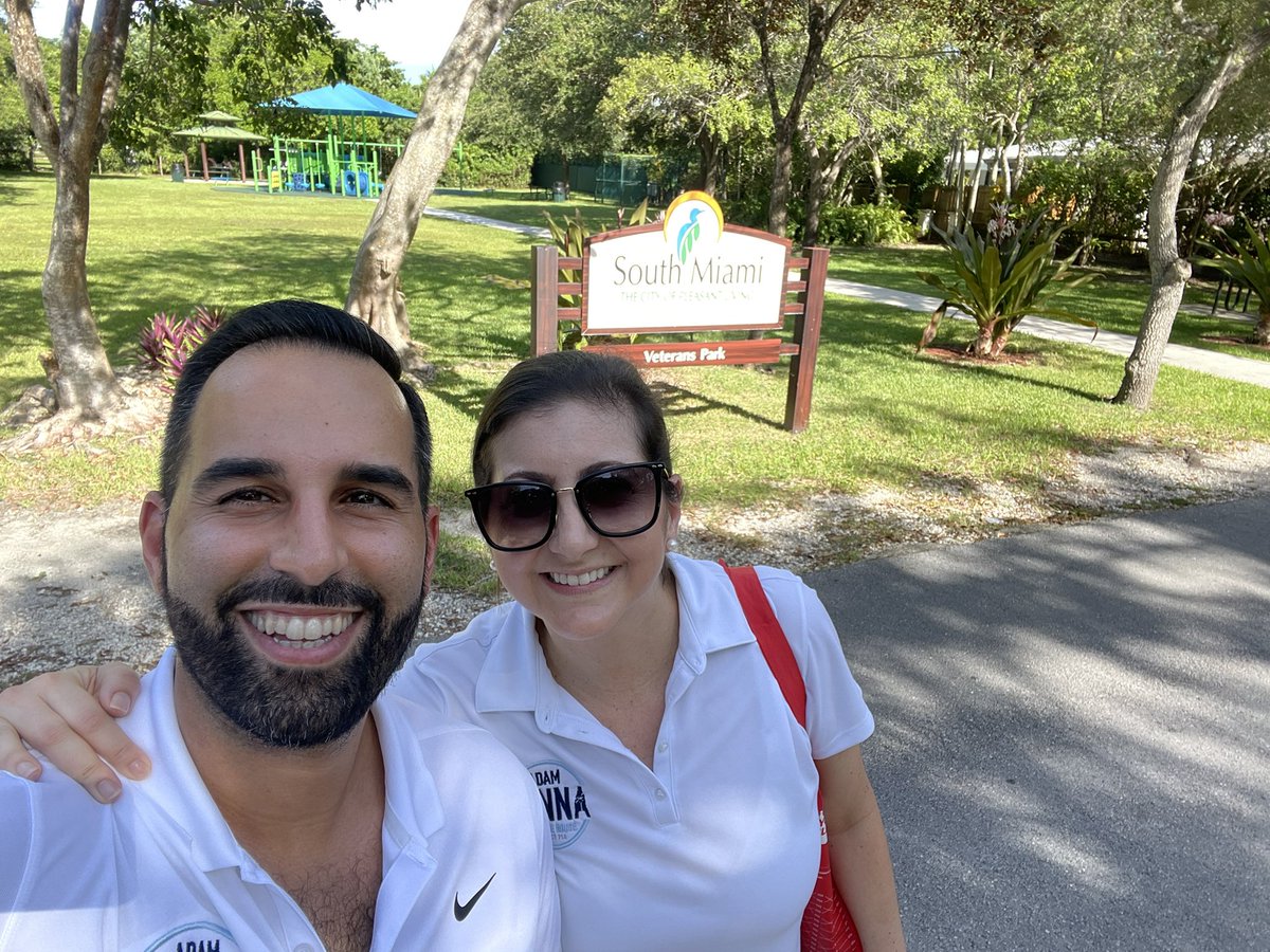 adam_benna's tweet photo. Hope everyone is enjoying their Labor Day weekend! We were in South Miami today hitting doors- let’s go win this!! #FLHD114 #southmiami #Dem22 #2022Elections https://t.co/FJ1I32Cigx