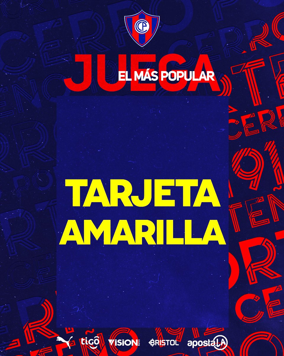 CCP1912oficial's tweet photo. Amonestado Juan Patiño 🟨
Cerro Porteño 0 - 0 Libertad
⏱: 36’ PT
#JuegaElMásPopular
#CCPLIB https://t.co/GCDiN2nhbQ