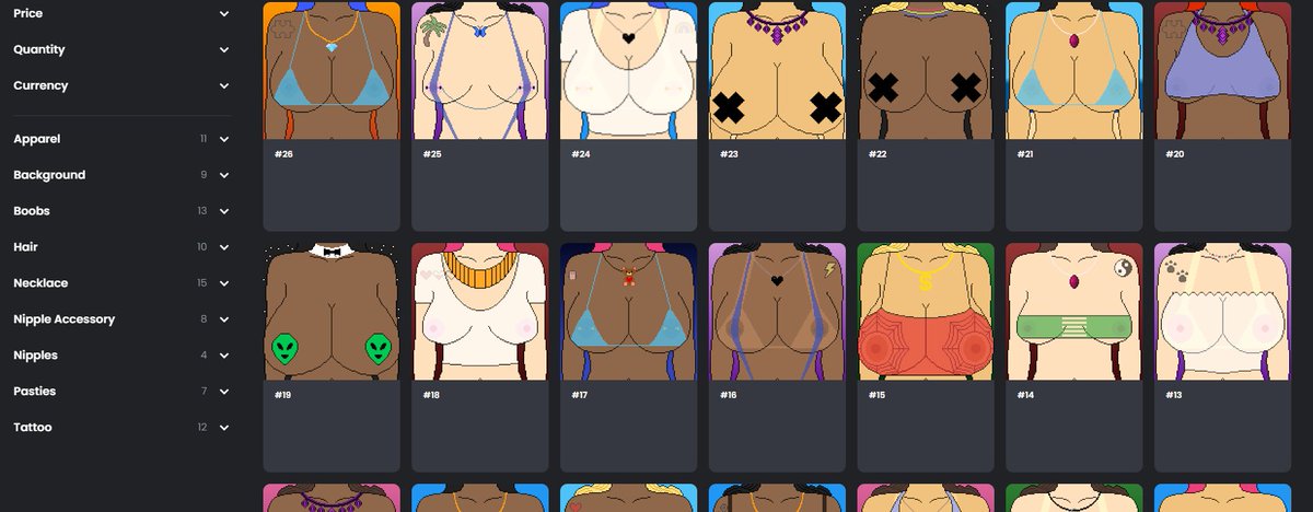 They sure look beautiful on OpensSea!👀Only 104 more can be minted for FREE!!! (3 per transaction)
#tits #nftits #nftittys #nfteets #nftit #titsies #nsfwnft