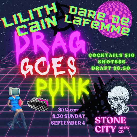Tonight! Starts 830, $5 cover.