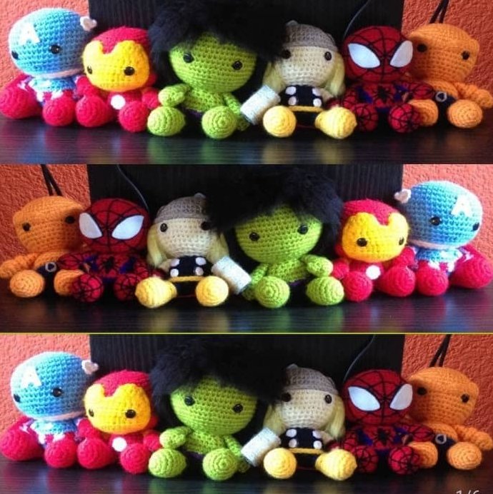 CheluxTV's tweet photo. Mi madre está trabajando tejiendo estos para poder comprar las medicinas y hacer mercado, si quieres ayudar puedes encargar al superhéroe y ella se los teje! tiene una habilidad japonesa para estos amigurumi. Hagan RT para poder llegarle a más personas Gracias! Caracas, Venezuela https://t.co/z7EpuVrJXx