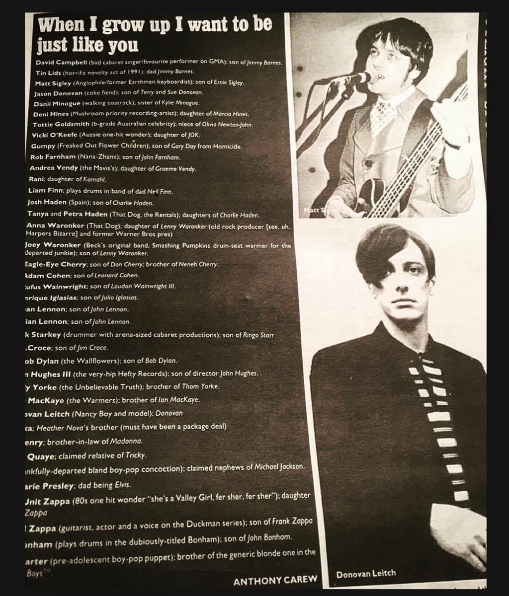 MatthewSigley's tweet image. Back when Donovan Leitch and I used to share the same page space in magazines @donovan_leitch #nineties #donovanleitch #theearthmen #nancyboy