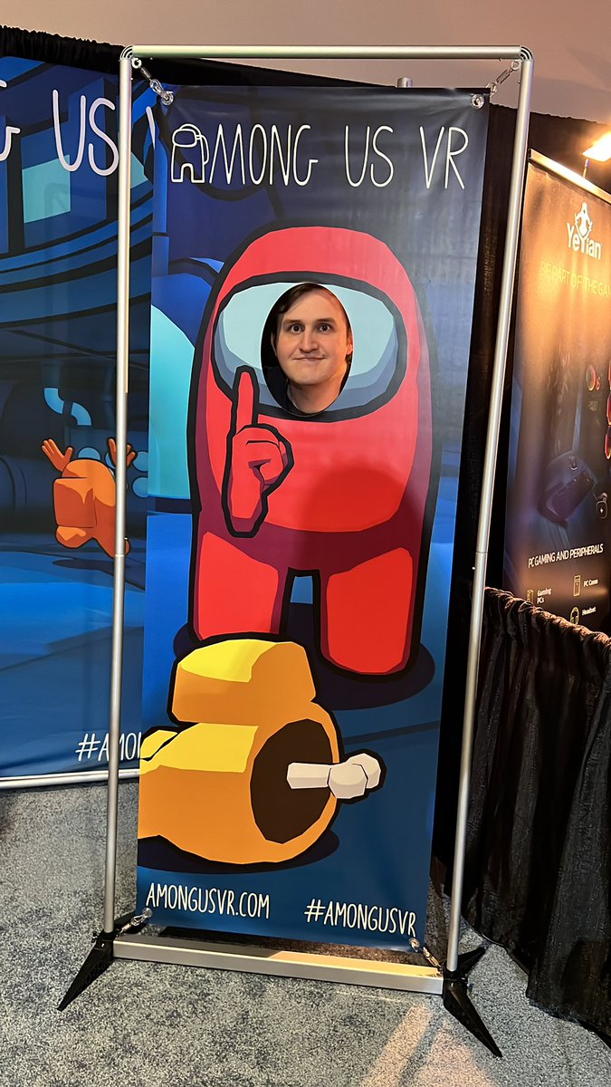 brentmccaleb's tweet photo. @AmongUsVR at the Among Us VR booth at #PAXWest https://t.co/98q1b1eqw7